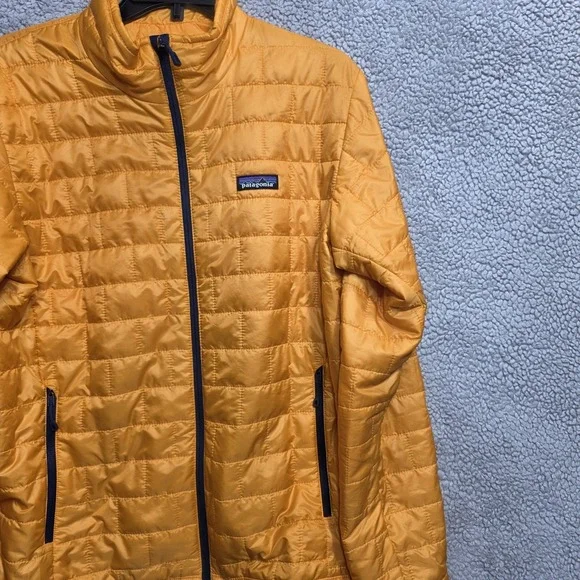 PATAGONIA Men's Sz Medium Nano Puff Puffer Jacket Bright Orange Primaloft 84212 - Picture 3 of 10